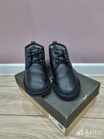 Ботинки ugg мужские Ugg Neumel Leather Black