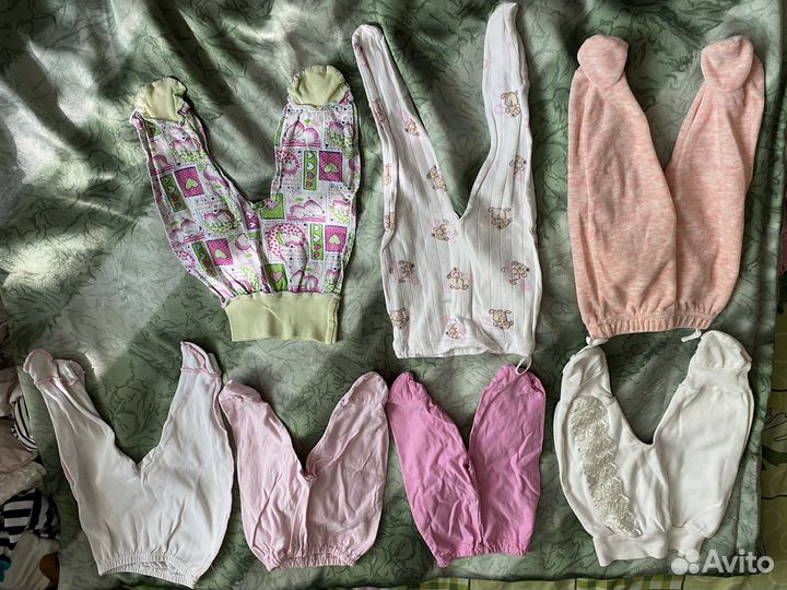 Ползунки пакетом на девочку