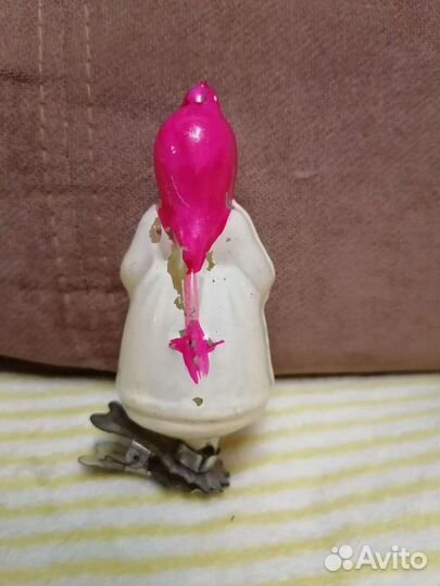 Елочная игрушка Маша на пришепке СССР