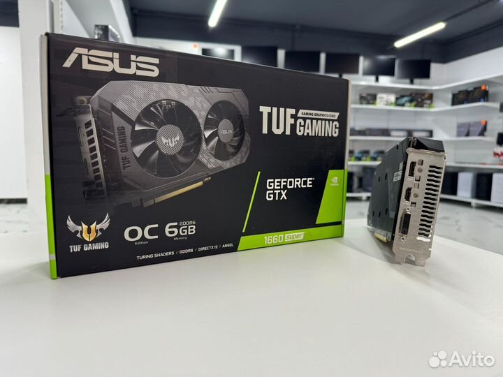 Видеокарта asus GeForce GTX 1660 super TUF Gaming