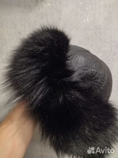 Мужская зимняя шапка ушанка меховая