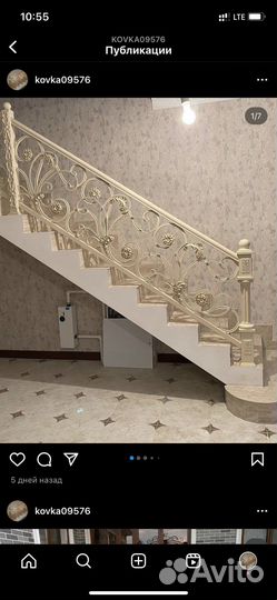 Кованые перила для лестниц