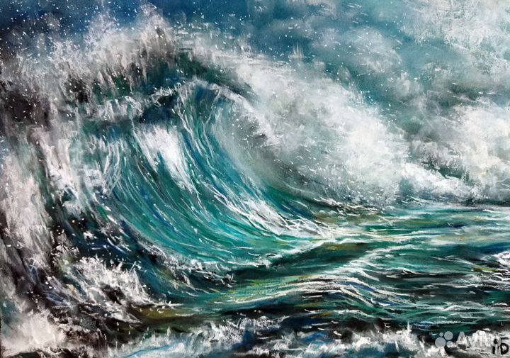 Авторская картина с морем 