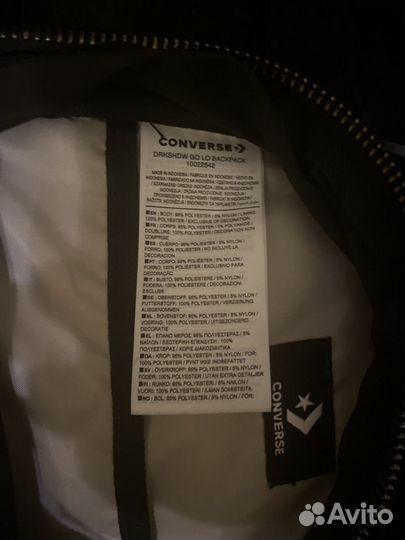 Рюкзак Rick Owens converse оригинал