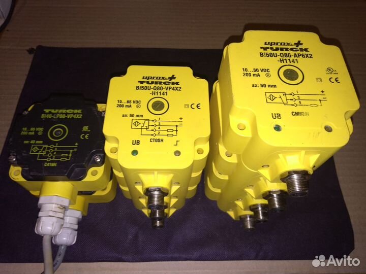 Индуктивный датчик Turck чуствительность 75 мм бу