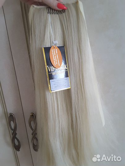 Шиньон из искусственных термоволос