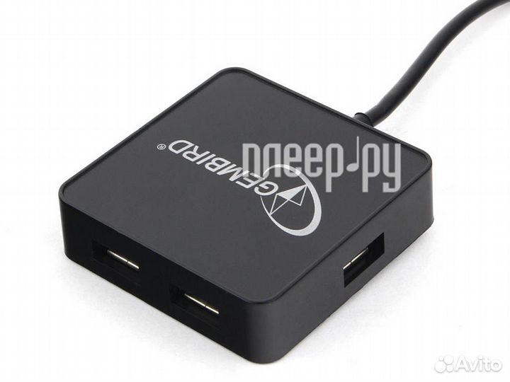 Хаб USB Gembird 4 Ports UHB-242 USB 2.0 Black