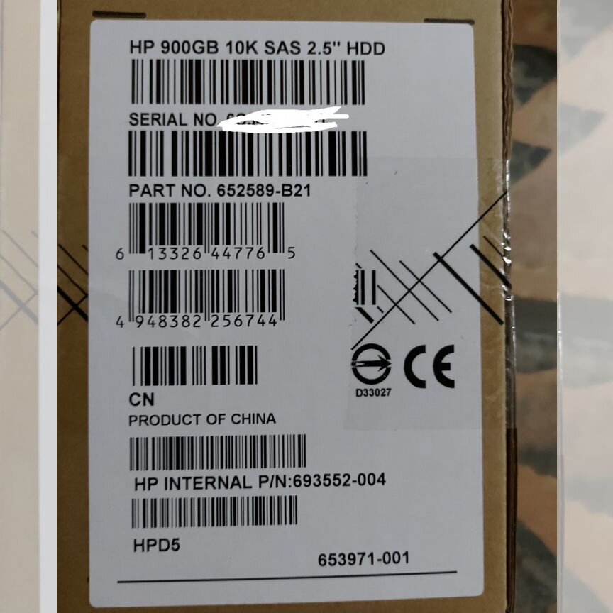 [652589-B21] Жесткий Диск Hp 900gb653971-001 G8-G10