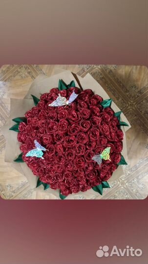 Букет из атласных лент