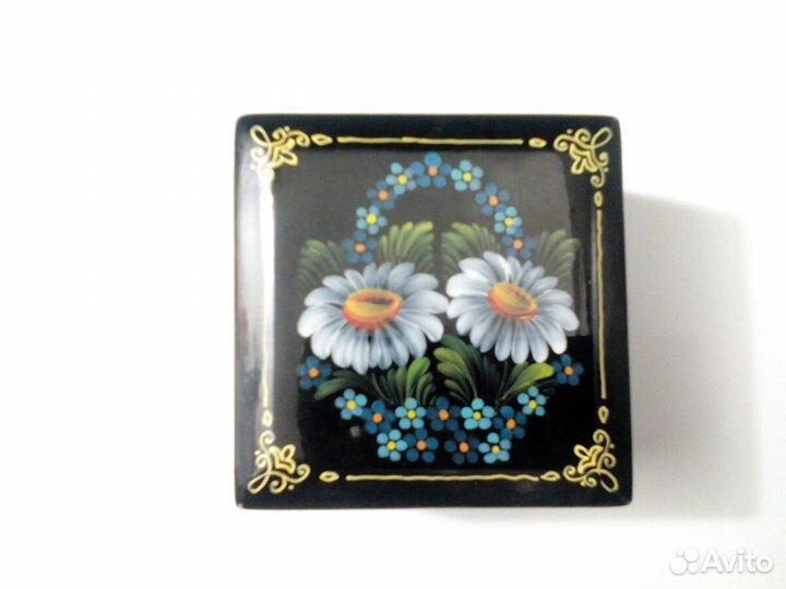 Шкатулка-ларец деревяная,живопись/ссср