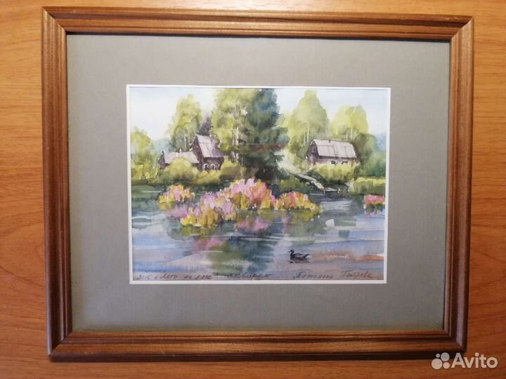 Картина акварель пейзаж