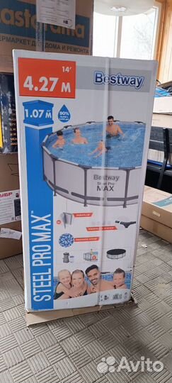 Каркасный бассейн bestway steel pro max 427 х 107