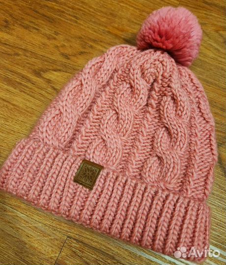 Шапка женская розовая