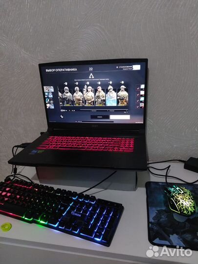 17,3 Игровой i7 11800h, RTX 3050Ti, 16гб, ssd512