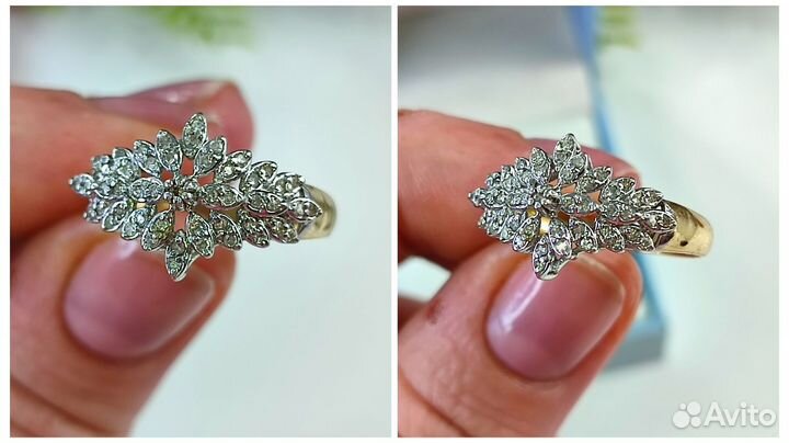 Кольцо с бриллиантами 0,245ct, золото 585