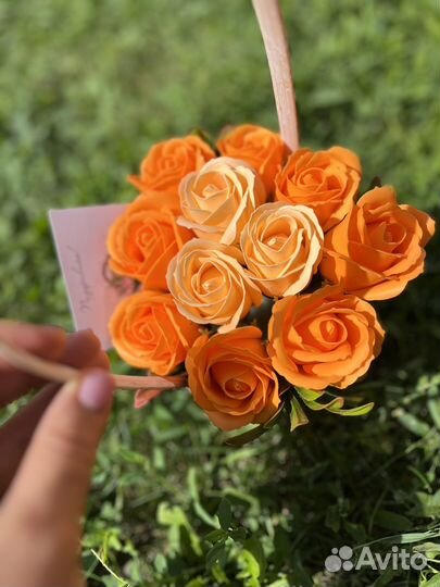 Букет из мыльных цветов