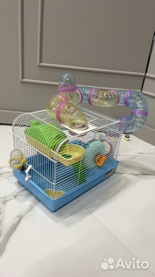 Клетка для хомяка с трубами