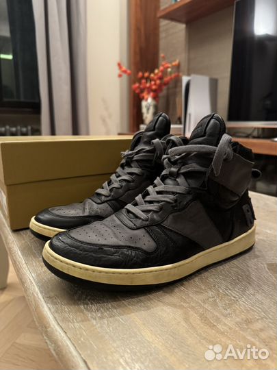 Кроссовки rhude Black & Grey Rhecess Hi Sneakers