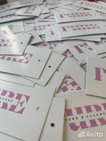 Изготовление и печать вшивных бирок для одежды