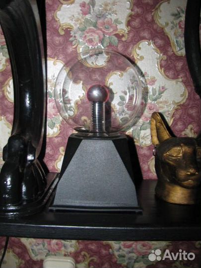 Ночник плазменный шар светильник лучи теслы