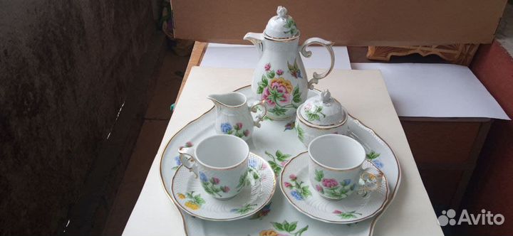 Кофейный сервиз тет-а-тет Hollohaza (Венгрия)