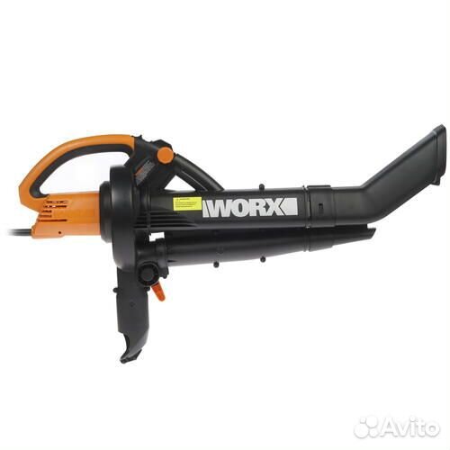 Электрический садовый пылесос worx WG505E