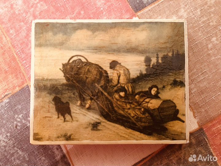 В. Перов. Проводы покойника. Картина на дереве