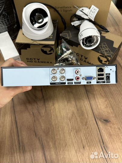 Комплект видеонаблюдения уличный