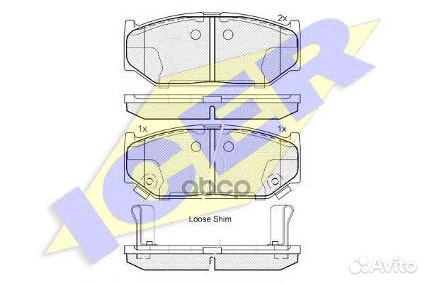 Колодки торм.диск. swift 1.6i (06) 182045 Icer
