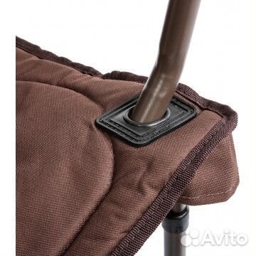 Кресло складное helios, коричневое, до 150 кг