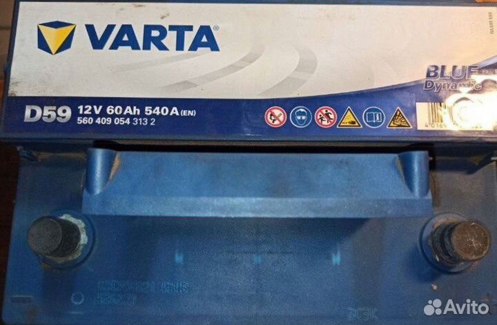 Аккумулятор Varta Blue Dynamic D59 60 Ah 540 A