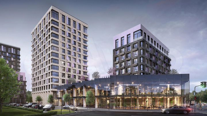 2-к. апартаменты, 48,6 м², 1/14 эт.