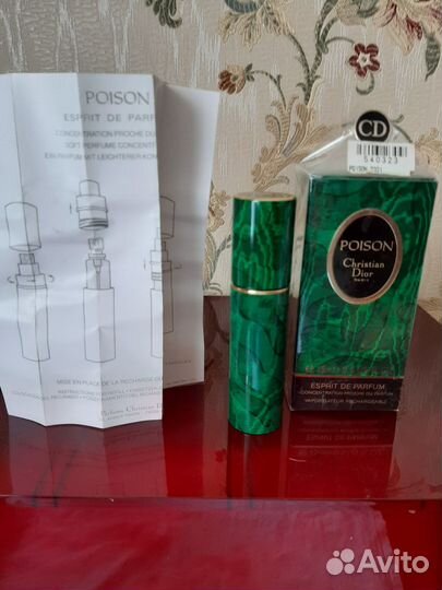 Парфюм Poison, Esprit de parfum, Dior, винтаж