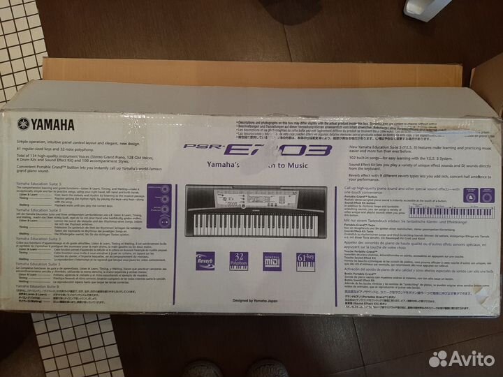 Синтезатор yamaha psr e203 со стойкой