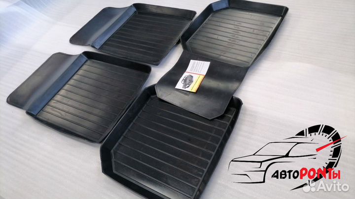 Коврики Классика Ваз 2107 05 01 резиновые с бортом
