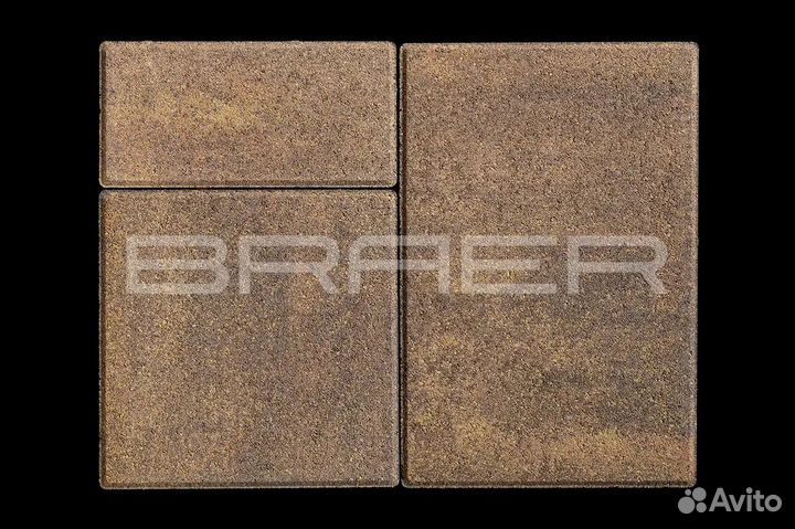 Тротуарная плитка Braer,ColorMix,Старый Город 40мм