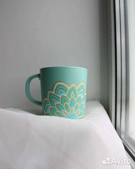 Кружка с ручной росписью