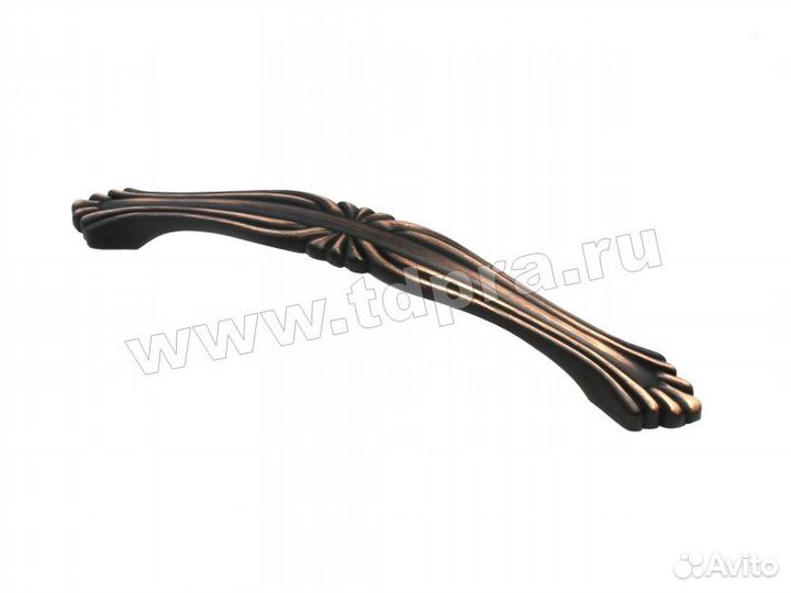 Ручка-скоба 128 мм старинная медь ZA0358 ORB