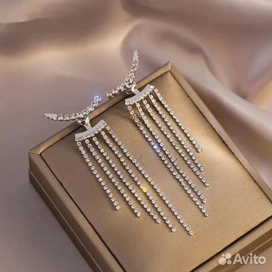 Серьги с кристаллами Swarovski