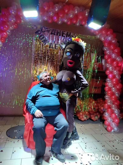 Ростовая кукла стриптизёрша и стриптизёр. Аниматор