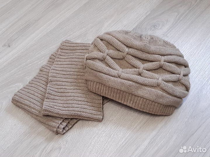 Комплект (шапка и шарф) женский (57-58)