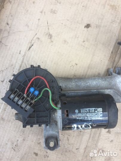 Мотор привода + трапеция дворников Mercedes W210