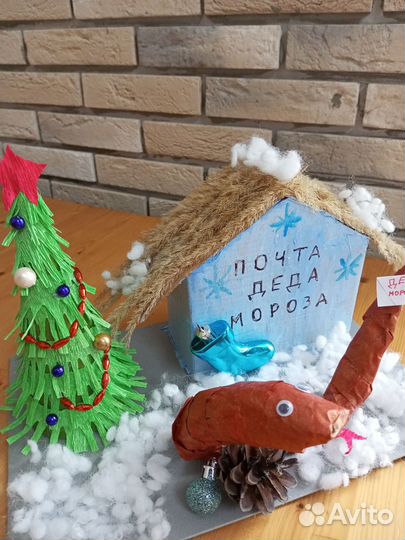 Поделка новогодняя с символом нового года Змейкой