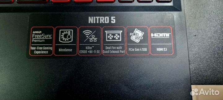 Ноутбук Acer Nitro RTX 3050 Ryzen 5600