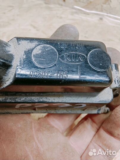 Фонарь подсветки номера Kia Ceed