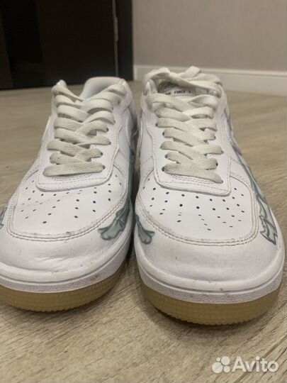 Nike air force sceleton белые