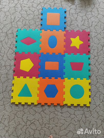 Мягкий коврик пазл