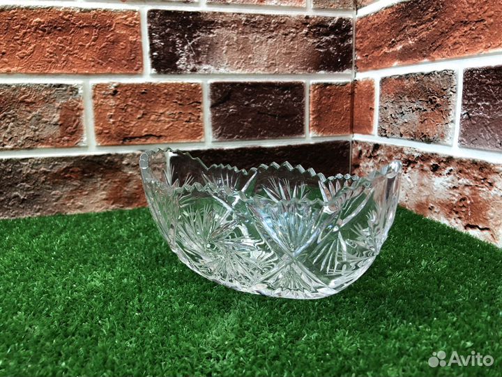 Z.8973 салатница ладья хрусталь