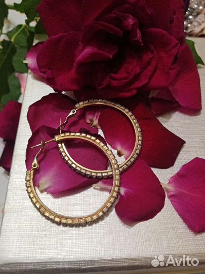 Серьги кольца