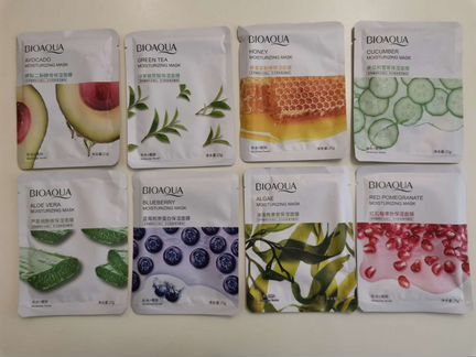 Маска для лица увлажняющая, патчи гидрогелевые